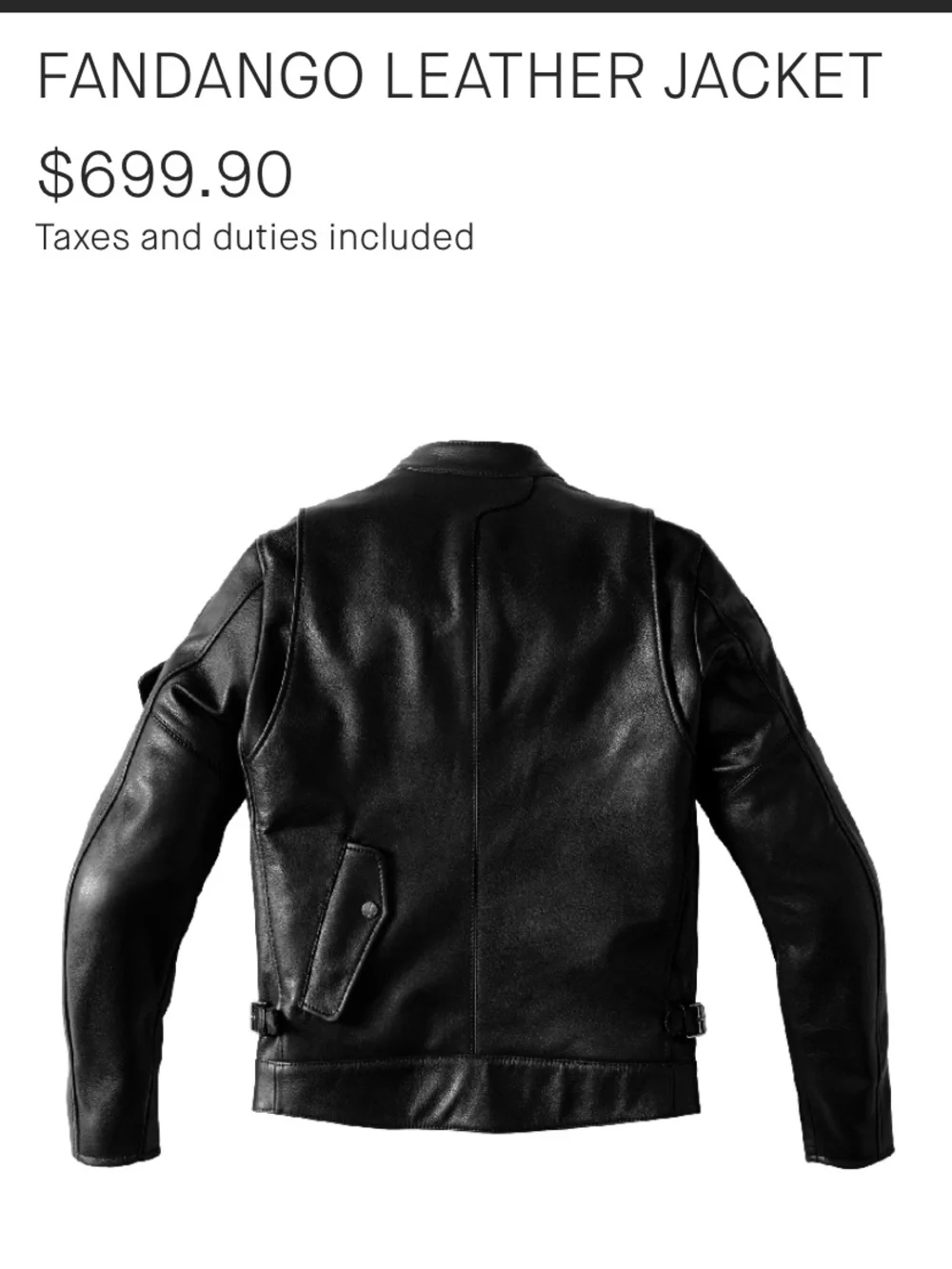 Spidi Fandango Leather Motorcycle Biker Jacket